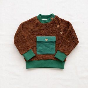FIN & VINCE ALFIE PULLOVER / HAZELNUT FERN 6-12months